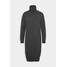 Dorothy Perkins COSY ROLL NECK DRESS Sukienka dzianinowa charcoal DP521C2JY