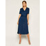 Calvin Klein Sukienka koszulowa Tencel SS Wrap K20K202182 Granatowy Regular Fit