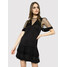 TwinSet Sukienka koktajlowa 201TP2371 Czarny Regular Fit