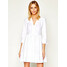 TwinSet Sukienka koktajlowa 201TT203A Biały Regular Fit