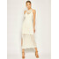 TwinSet Sukienka dzianinowa 201TT3150 Biały Slim Fit