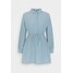 Missguided Petite ELASTICATED TIE WAIST SHIRT DRESS Sukienka koszulowa grey M0V21C0E7