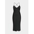 Abercrombie & Fitch CROSS BACK MIDI DRESS Sukienka letnia black A0F21C07B