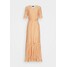 Selected Femme Tall SLFSABINE SLEEVE MIDI DRESS Długa sukienka sandshell/caramel SEM21C013