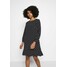 Wallis Petite SPOT FLIPPY HEM SHIFT DRESS Sukienka letnia black WP021C072