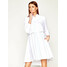 Emporio Armani Sukienka koszulowa 3H2A77 2N0FZ 0100 Biały Slim Fit