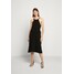 Proenza Schouler White Label MATTE SLEEVELESS CINCHED DRESS Sukienka z dżerseju black PQ421C001