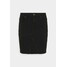 ONLY ONLFAN SKIRT RAW EDGE Spódnica mini black denim ON321B0S3