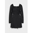 Missguided Tall RUCHED BUST ALINE DRESS Sukienka letnia black MIG21C0A5