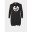 MICHAEL Michael Kors CIRCLE HOODIE DRESS Sukienka letnia black MK121C0IK