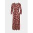 Dorothy Perkins DITSY 3/4 SLEEVE EMPIRE SEAM MIDI DRESS Sukienka z dżerseju pink DP521C2KM