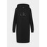 Calvin Klein HOODED DIAMANTE DRESS Sukienka letnia black 6CA21C037