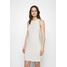 Calvin Klein Jeans LOGO RACER BACK DRESS Sukienka z dżerseju white sand C1821C06X