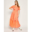 TwinSet Sukienka codzienna 201TT2051 Pomarańczowy Regular Fit