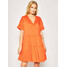 TwinSet Sukienka letnia 201LM2ASS Pomarańczowy Loose Fit