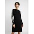 Calvin Klein DRESS Sukienka dzianinowa black 6CA21C01J