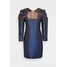 KARL LAGERFELD IRIDISCENT DRESS Sukienka koktajlowa dark blue K4821C03C