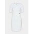 Calvin Klein Jeans SLUB DRESS Sukienka etui bright white C1821C074