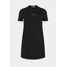 Calvin Klein Jeans Plus MICRO BRANDING DRESS Sukienka z dżerseju black C2Q21C00A