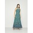 Esprit Collection PRINT FLOWER Długa sukienka dark turquoise ES421C1EY