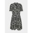 Calvin Klein SHORT DRESS Sukienka letnia black/ecru 6CA21C03D