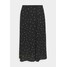 ONLY Carmakoma CARLUXMILA LONG SKIRT Spódnica trapezowa black/white ONA21B017