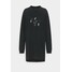 Calvin Klein Jeans TONAL MONOGRAM DRESS Sukienka letnia black C1821C073