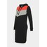 MAMALICIOUS MLNEWESTER DRESS Sukienka letnia black/grey/chili M6429F0WT