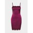 Missguided BODYCON MINI DRESS Sukienka letnia burgundy M0Q21C1V3