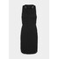 Armani Exchange VESTITO Sukienka z dżerseju black ARC21C02J
