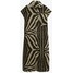 Massimo Dutti MIT ZEBRAPRINT Sukienka koszulowa brown M3I21C0DL