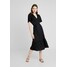 Gina Tricot CARI MIDI WRAP DRESS Długa sukienka black GID21C037