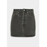 Levi's® RIBCAGE SKIRT Spódnica mini washed noir black LE221B020