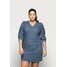 ONLY Carmakoma CARLURSA LIFE TUNIC DRESS Sukienka jeansowa medium blue denim ONA21C0B9