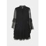 Missguided KEYHOLE FLUTTER SMOCK DRESS DOBBY Sukienka koktajlowa black M0Q21C1T9