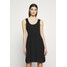 M Missoni SLEEVES DRESS Sukienka dzianinowa black MM321C063