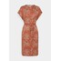 b.young MALLI LEO DRESS Sukienka z dżerseju etruscan red BY221C0DI
