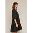 Medicine Sukienka damska z bawełną z recyklingu czarna RS21-SUD503_99X