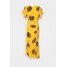 N°21 FLORAL PRINT DRESS Długa sukienka dark yellow N3121C01J