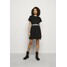 KARL LAGERFELD LOGO TAPE DRESS Sukienka z dżerseju black K4881P000