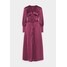 Who What Wear EMPIRE WAISTED DRESS Długa sukienka deep berry WHF21C02Q