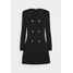 Missguided SQUARE NECK MILITARY TAILORED DRESS Sukienka koszulowa black M0Q21C1TH