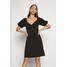 Vero Moda VMJASMINE WRAP SHORT DRESS Sukienka z dżerseju black VE121C2DK