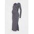 Missguided Maternity WRAP BELTED SIDE SPLIT MIDI DRESS Sukienka z dżerseju grey M5Q29F012