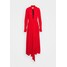 Victoria Beckham RUFFLE COLLAR DRESS Długa sukienka bright red V0921C01J
