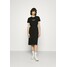 Calvin Klein LOGO DRESS Sukienka z dżerseju black 6CA21C039