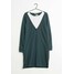 WE Fashion Sukienka z dżerseju green ZIR0062CJ