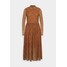 TOM TAILOR DENIM PRINTED MIDI DRESS Sukienka letnia brown TO721C0CP