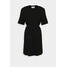 DESIGNERS REMIX MODENA SLIT DRESS Sukienka z dżerseju black DEA21C046