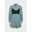 Missguided TIE WRAP DETAIL DRESS Sukienka koszulowa baby blue M0Q21C1UE